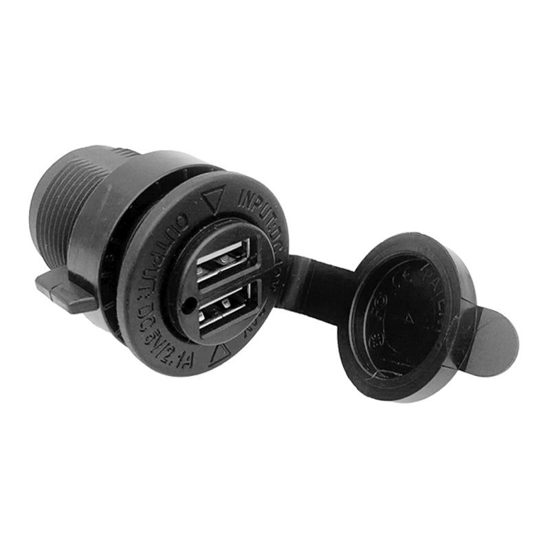 USB Ladestik dobbelt for indbygning