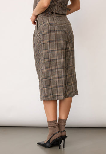 Co´Couture Veyacc Check Bermuda Brown