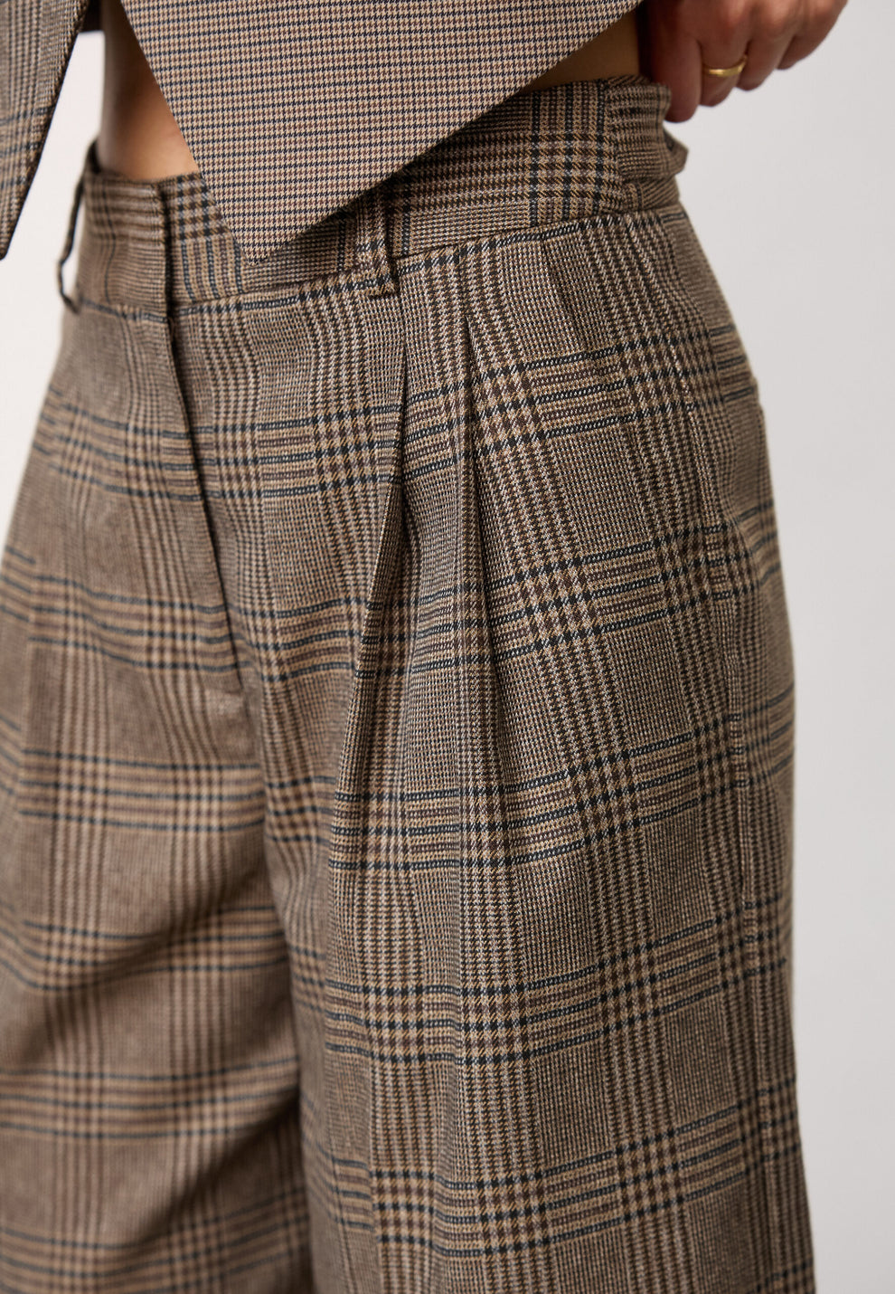Co´Couture Veyacc Check Bermuda Brown