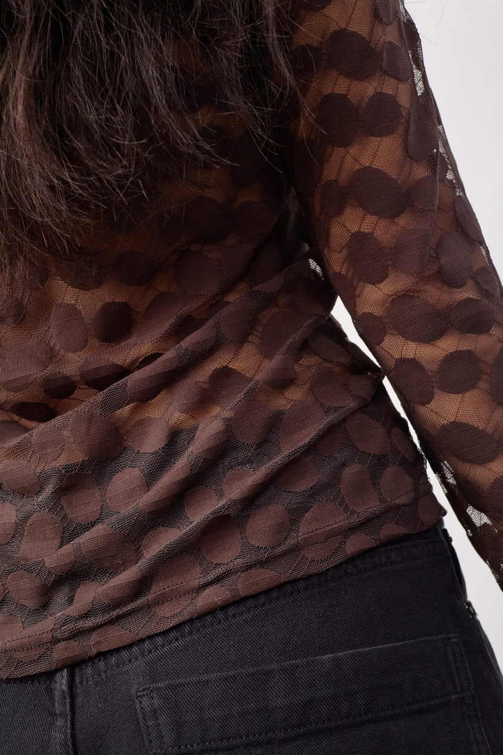 Co´Couture Penolacc O-Neck Blouse Brown