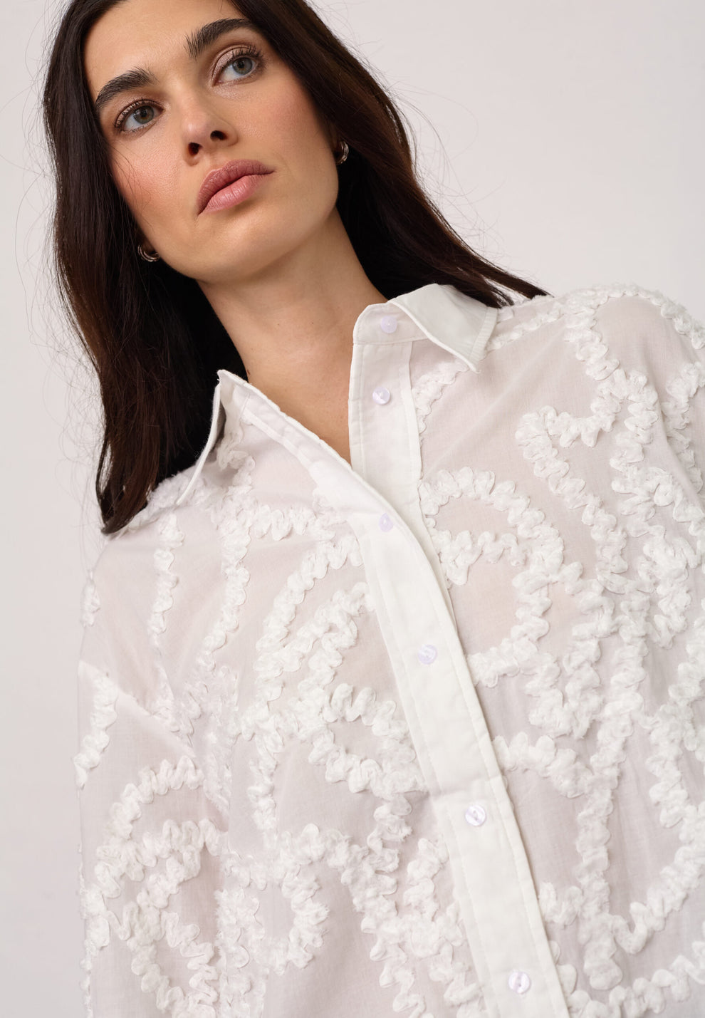 Co´Couture Brynncc Structure Shirt White