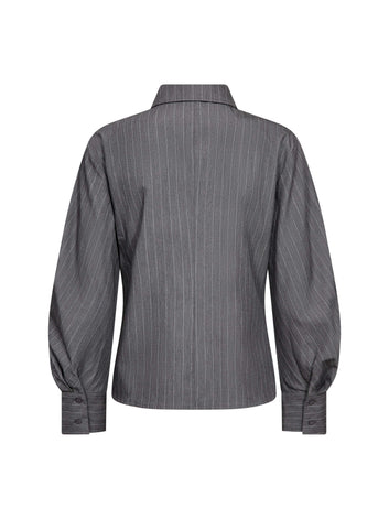 Co´Couture Lyviacc Asym Pin Shirt Mid Grey
