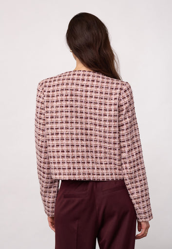 Co´Couture Tikacc Boucle Jacket Dusty Rose