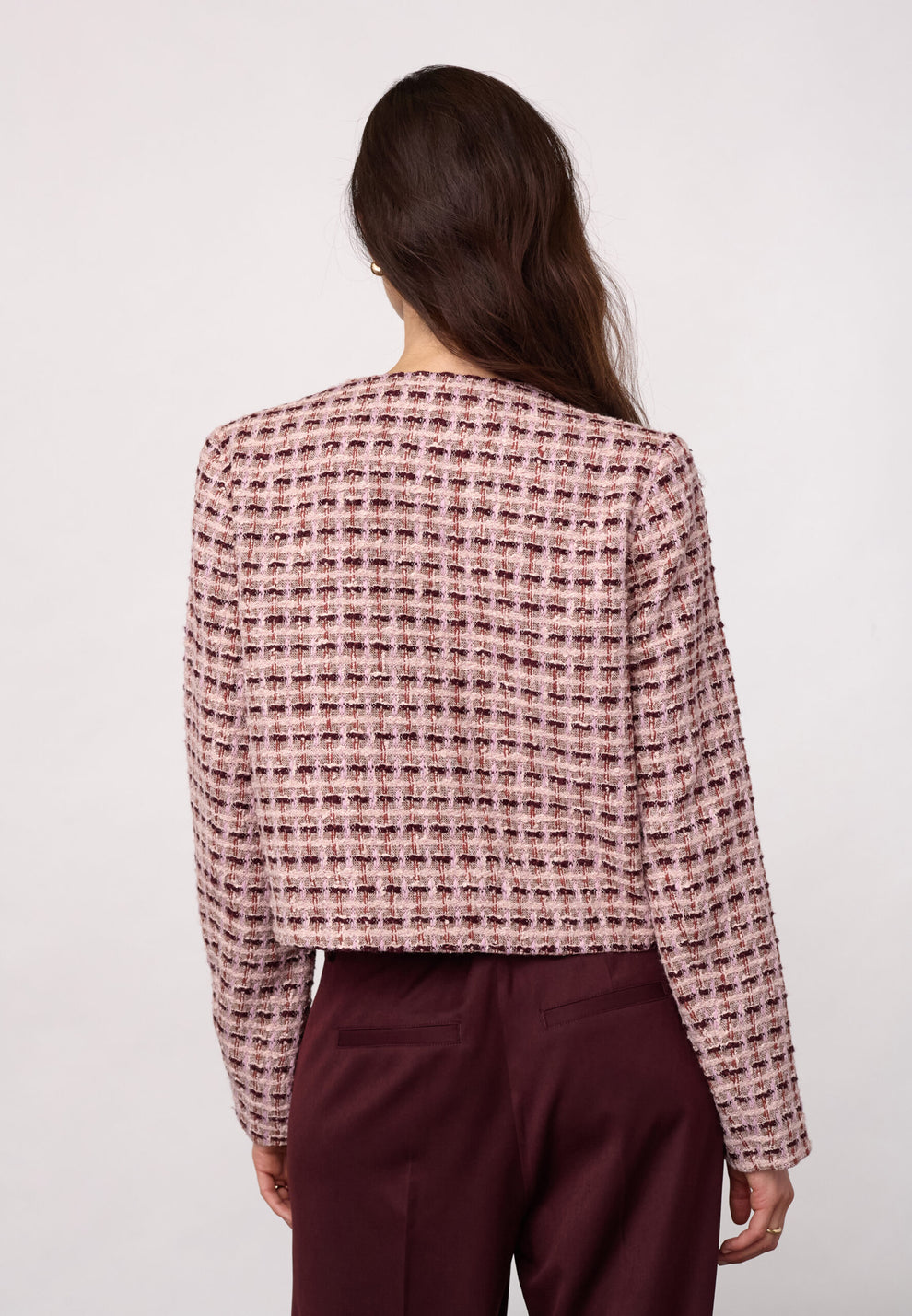 Co´Couture Tikacc Boucle Jacket Dusty Rose