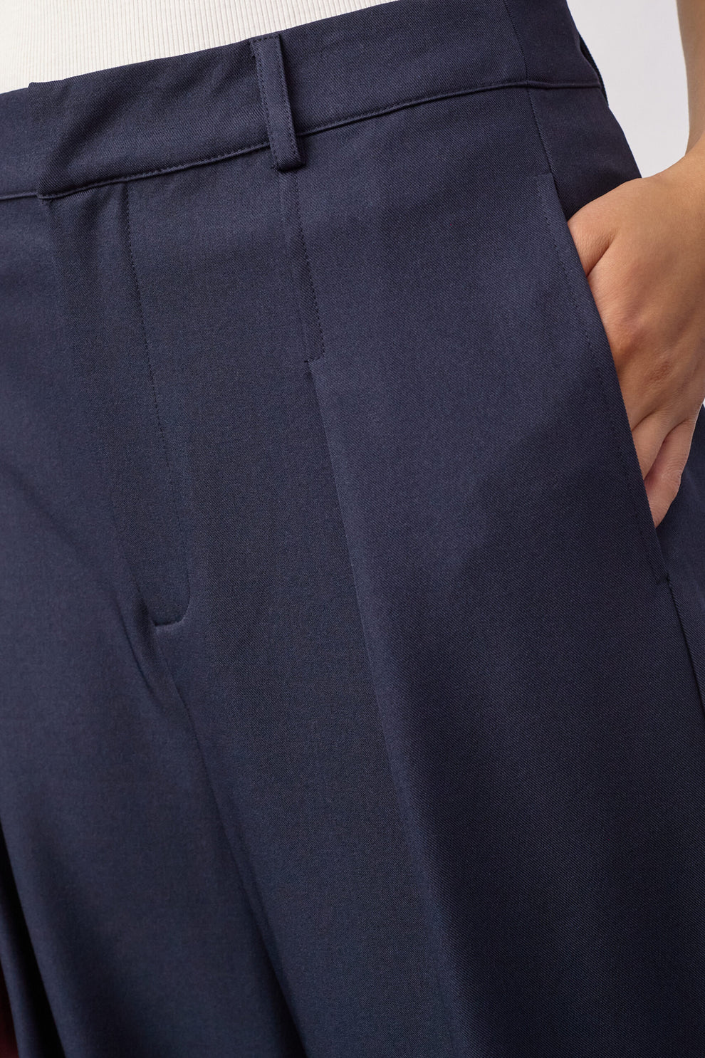 Co´Couture Lunacc Pleat Pant Navy