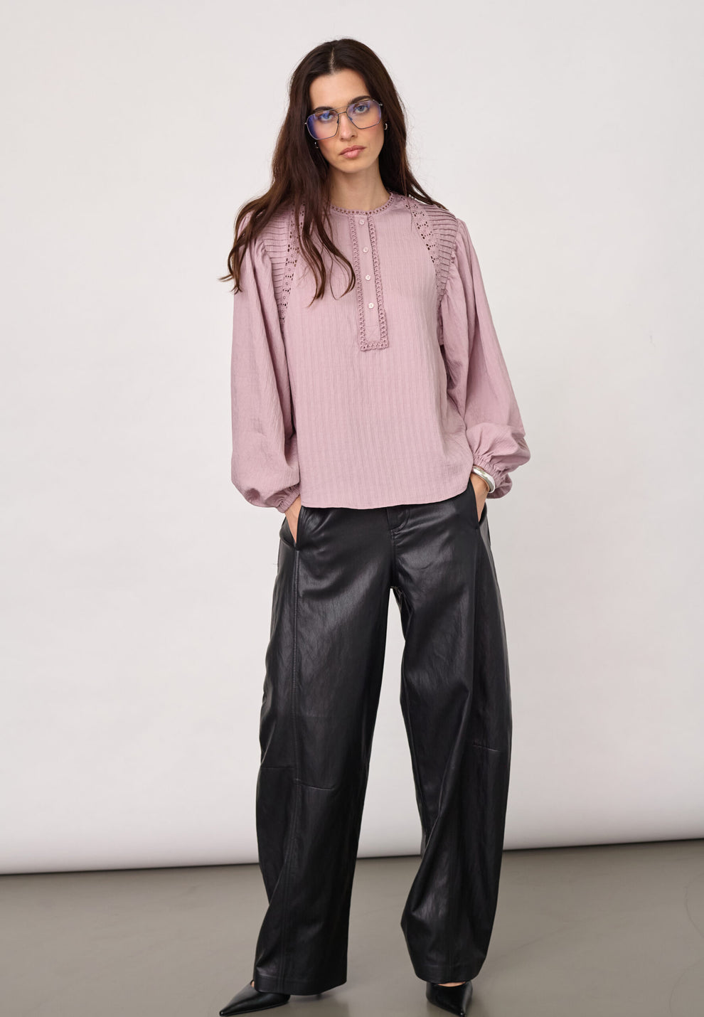 Co´Couture Sennecc Lace Blouse Dusty Rose