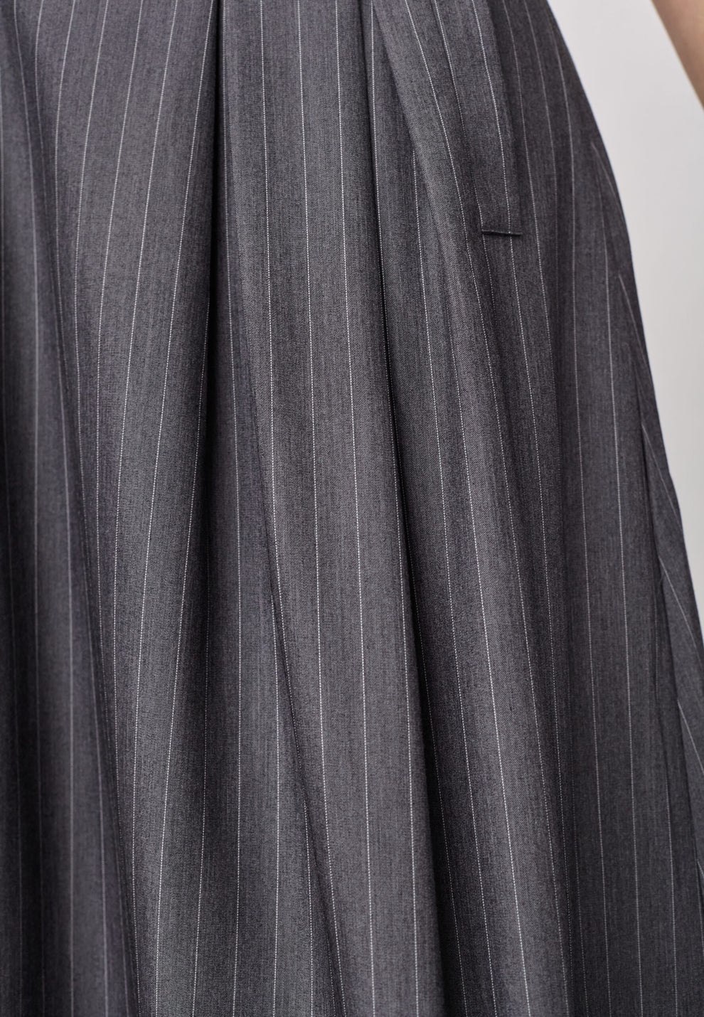Co´Couture Lyviacc Pleat Pin Skirt Mid Grey