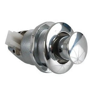 Tryklås til skab/dør, Flange Ø: 40 mm, Forkromet messing Tykkelse: max 25 mm, Ø: 38,0 mm