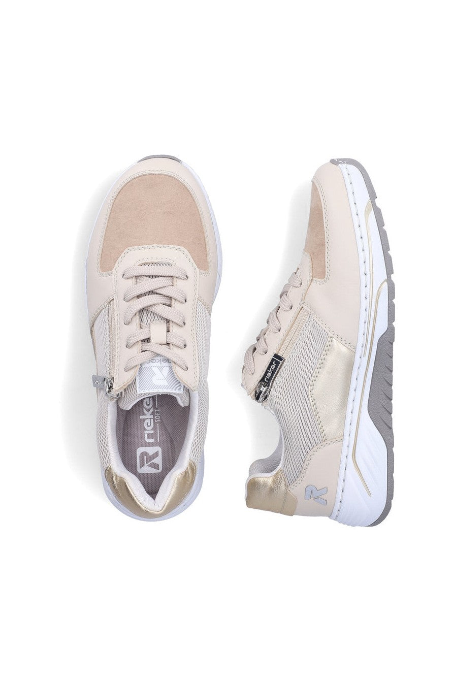 Rieker W Sko Beige - 53101-60