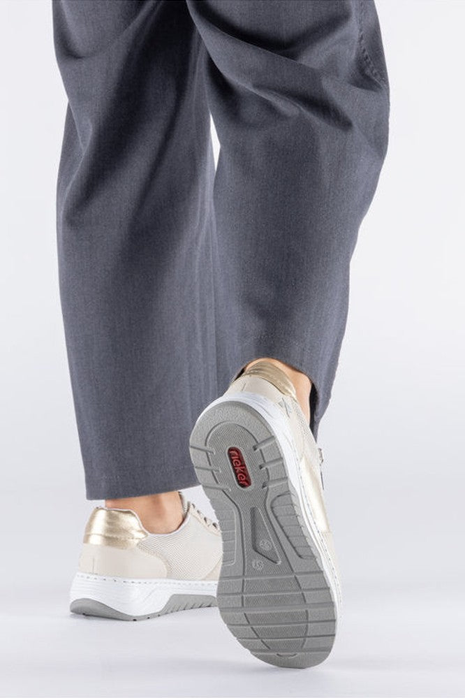 Rieker W Sko Beige - 53101-60