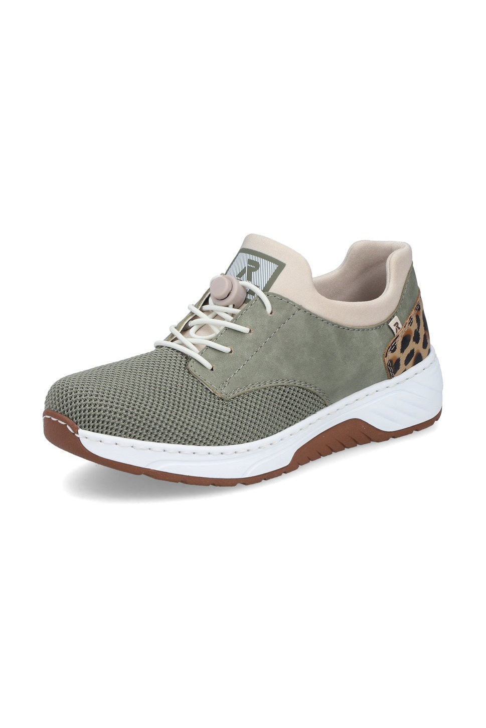 Rieker W Sko Green Combination - 53160-52