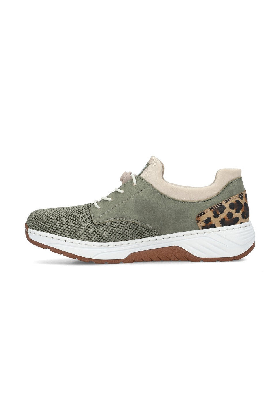 Rieker W Sko Green Combination - 53160-52