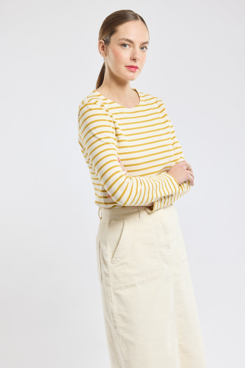 Armor-Lux U Mariniere ML Heritage Nature Harvest Gold
