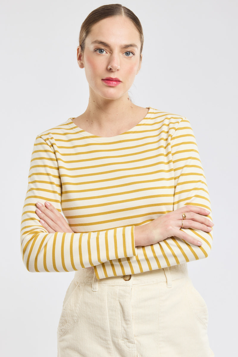 Armor-Lux U Mariniere ML Heritage Nature Harvest Gold