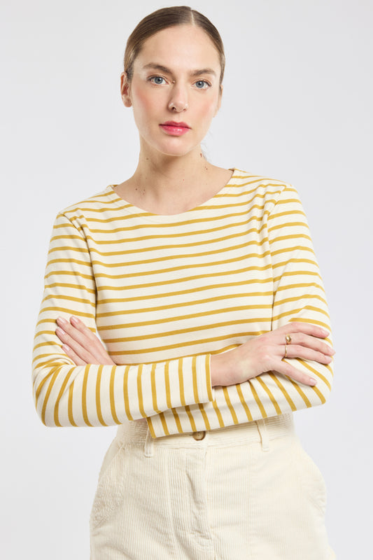 Armor-Lux U Mariniere ML Heritage Nature Harvest Gold
