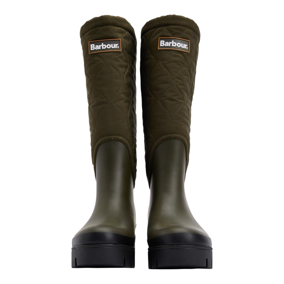 Barbour Marnie Quilted Tall Welly Olive