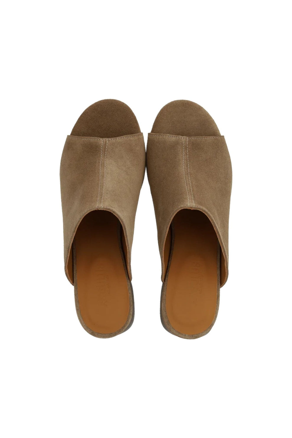 Angulus Mule With Sculptural Wooden Heel 4638 Dessert
