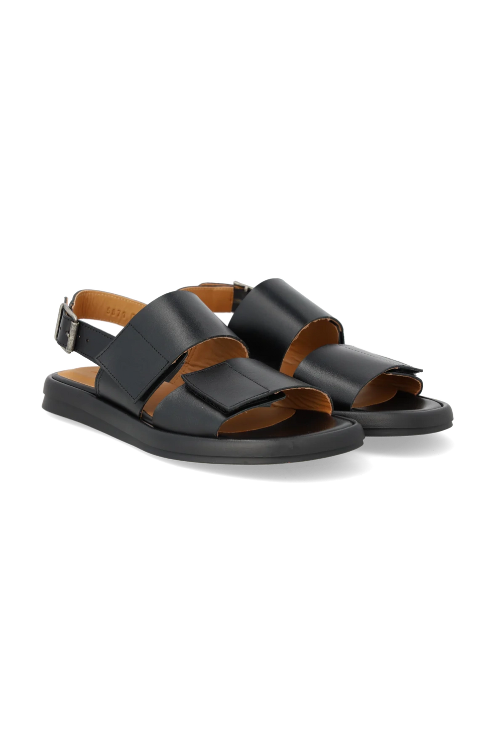 Angulus Sandal With Buckle And Velcro 1785 Black