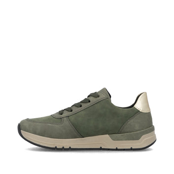 Rieker W Sko Green Combination - 58902-54