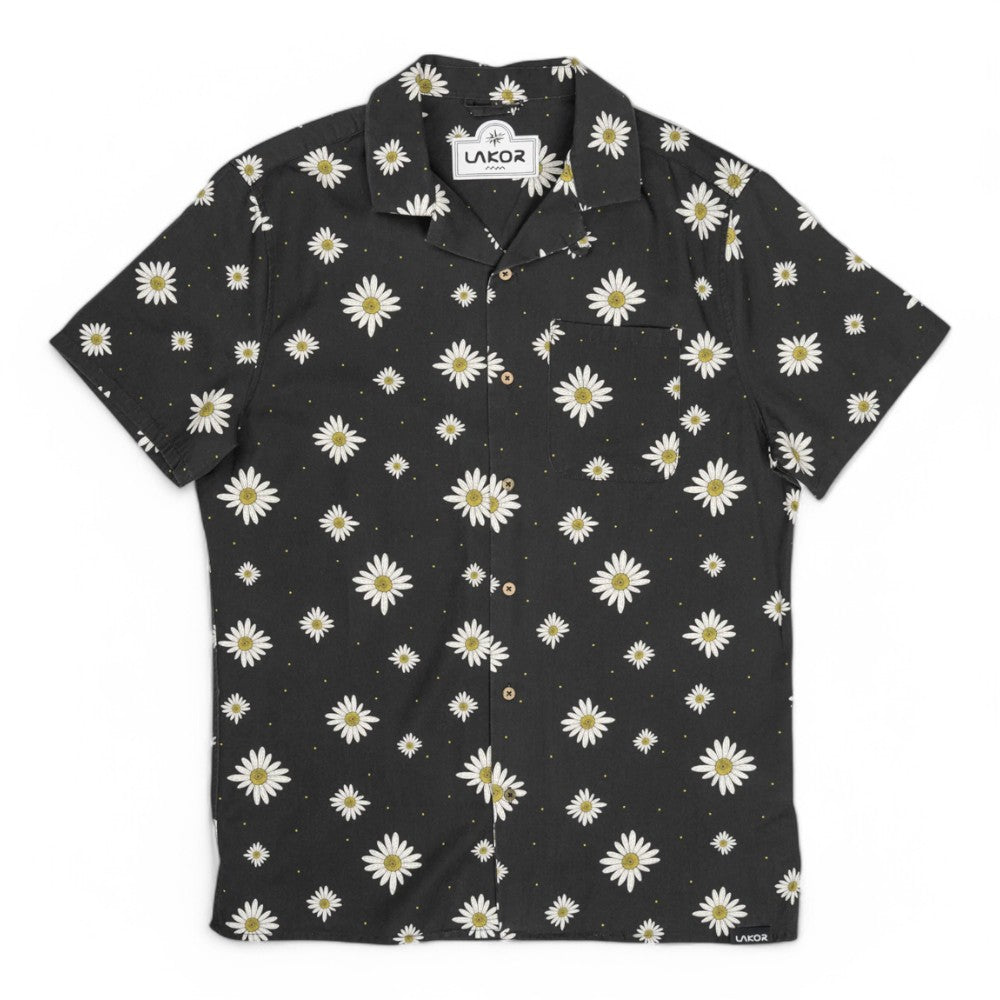 LAKOR Maguerite Short Sleeve Shirt Moonles Night