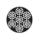 Wire 7X19 coated hvid, Ø4x8mm