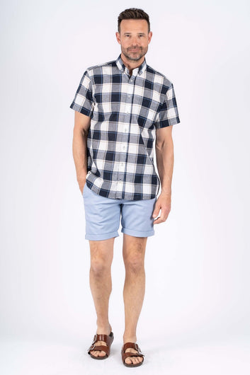 Pre End Ryder Shirt Ss Ronan Shirt Ss Dark Sapphire