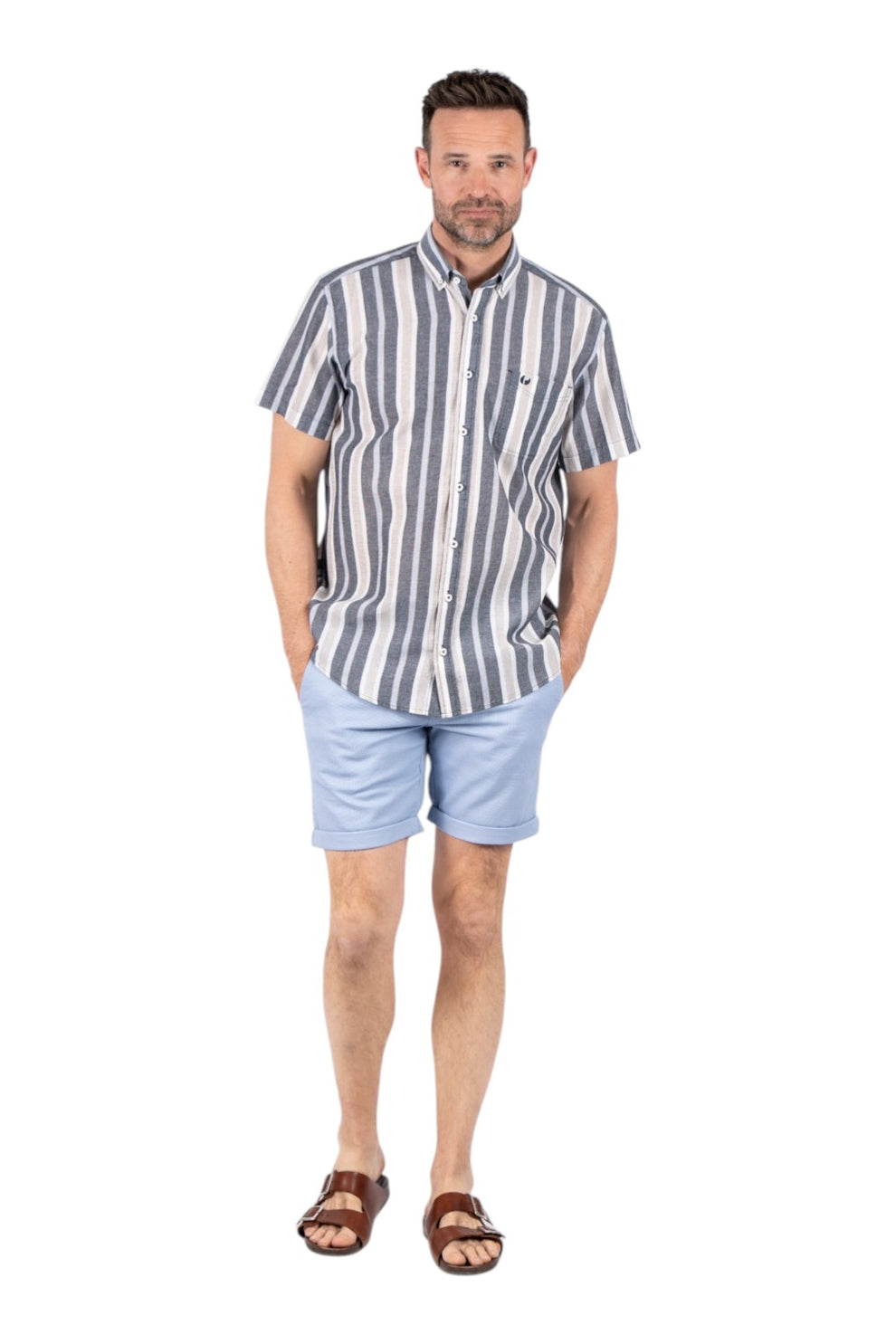 Pre End Malroy Jacket Ryder Shirt Ss Dark Sapphire