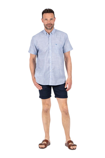 Pre End Edwin Shirt Ss Edwin Shirt Ss Brunnera Blue