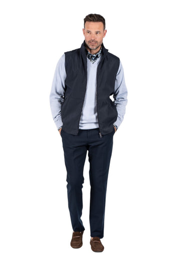 Pre End Charly Knit Polo Ss Travis Vest Dark Sapphire