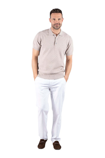 Pre End Joel Shirt Ss Charly Knit Polo Ss Dove