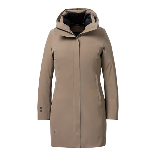 UBR W White Heat Down Parka Dark Sand