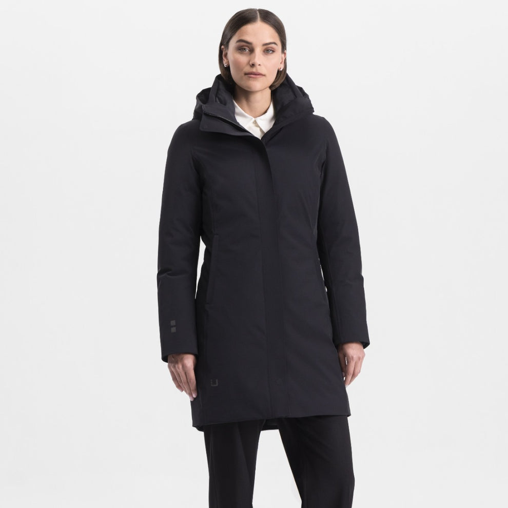 UBR W White Heat Down Parka Black