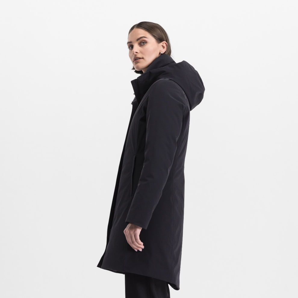 UBR W White Heat Down Parka Black