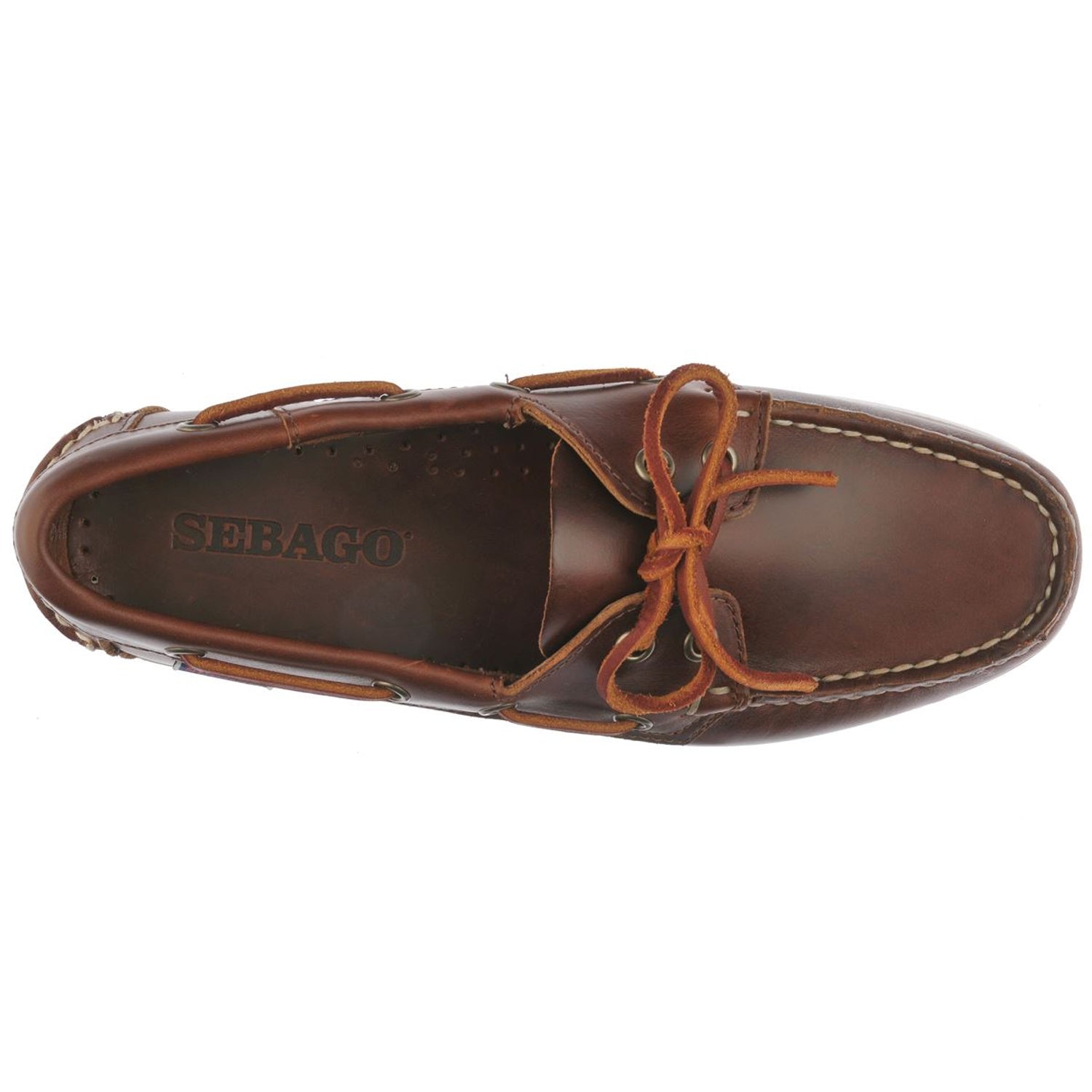 Sebago Docksides Portland Waxed Sejlersko Brun