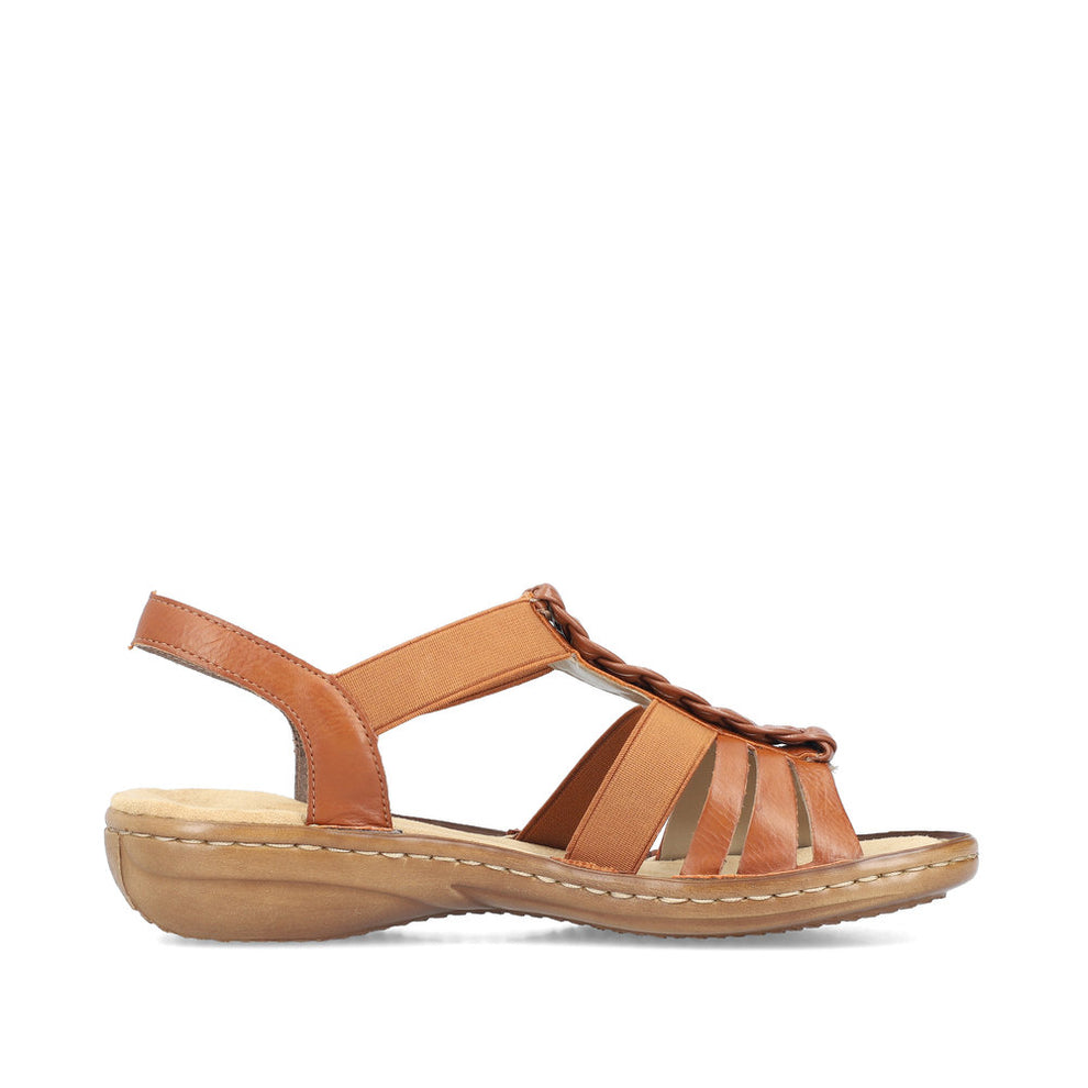 Rieker W Sandal med Flet Brown