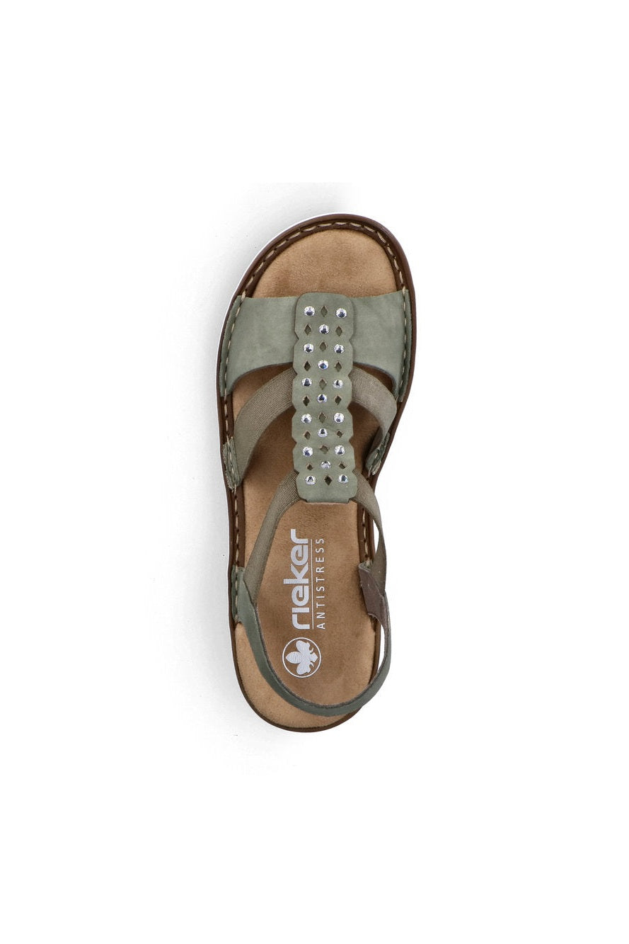 Rieker W Sandaler Green - 60883-52
