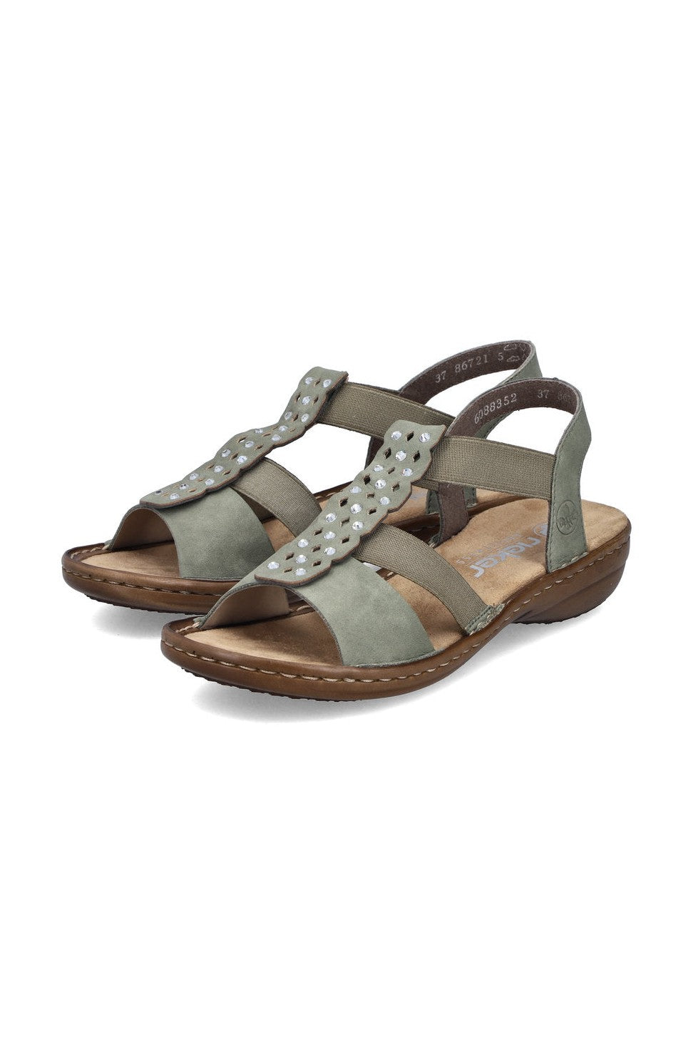 Rieker W Sandaler Green - 60883-52