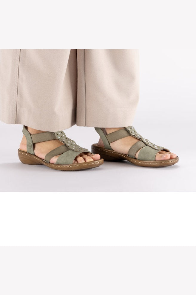 Rieker W Sandaler Green - 60883-52