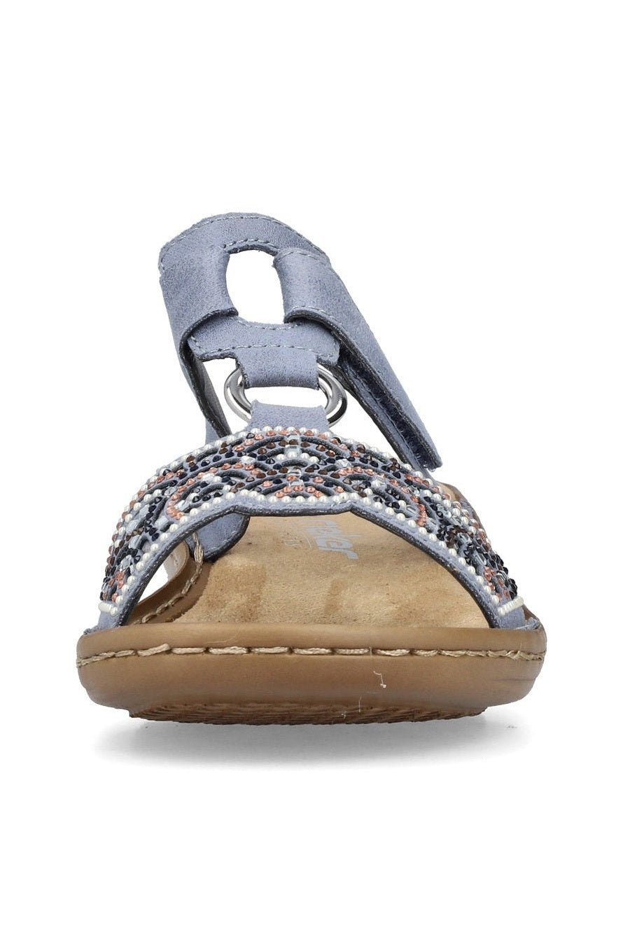 Rieker W Sandaler 608K-12 Blue