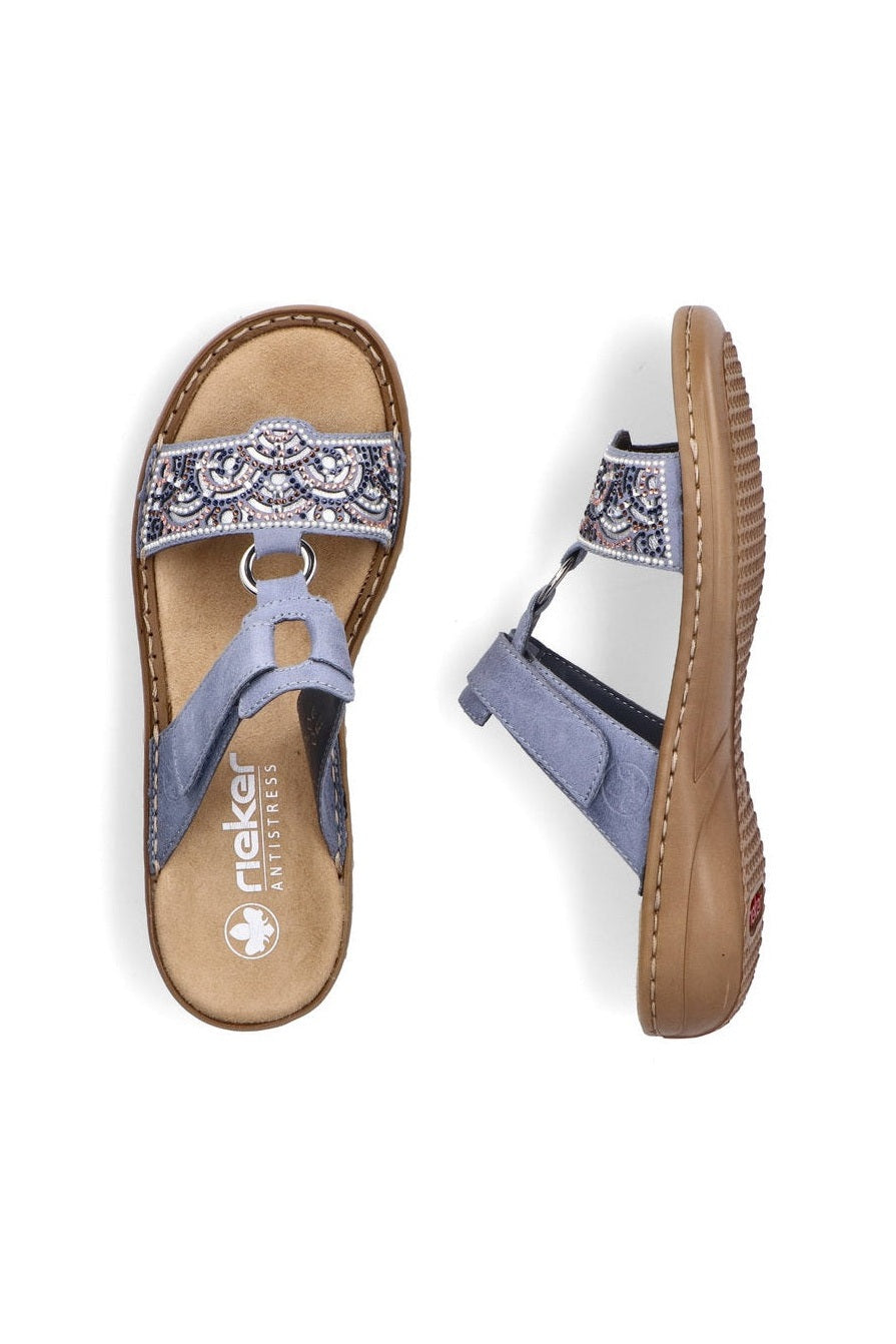 Rieker W Sandaler 608K-12 Blue