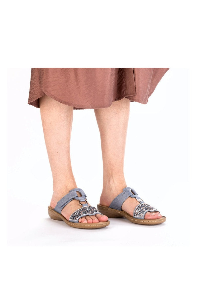 Rieker W Sandaler 608K-12 Blue