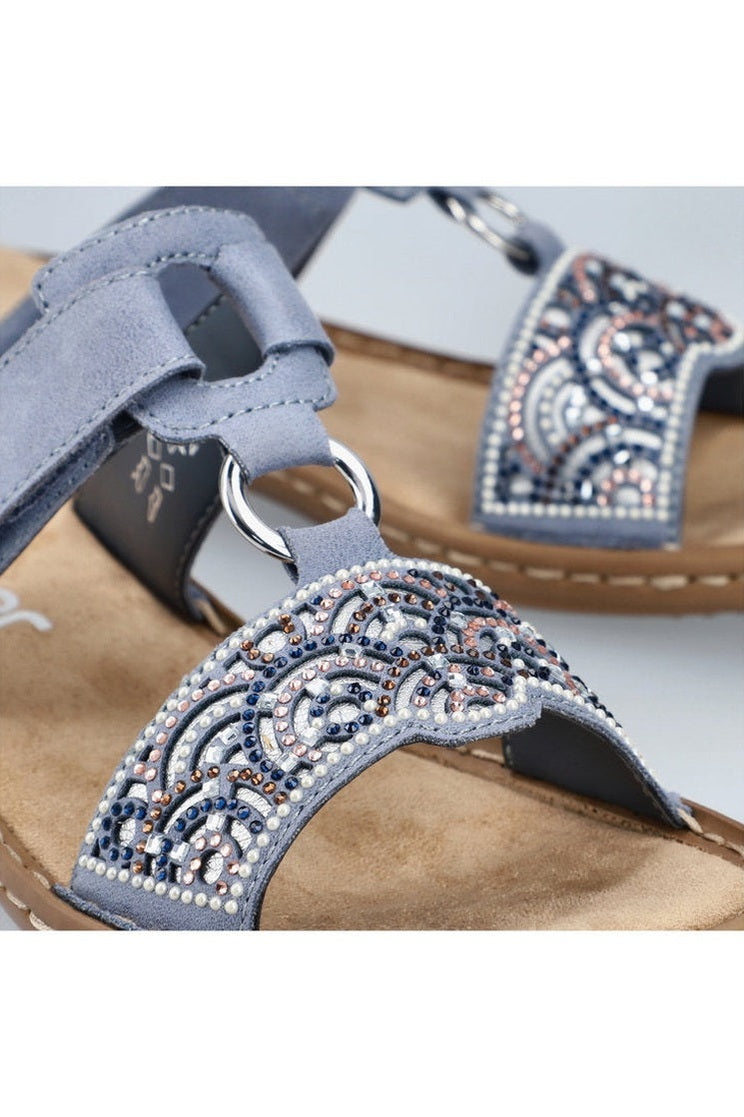 Rieker W Sandaler 608K-12 Blue