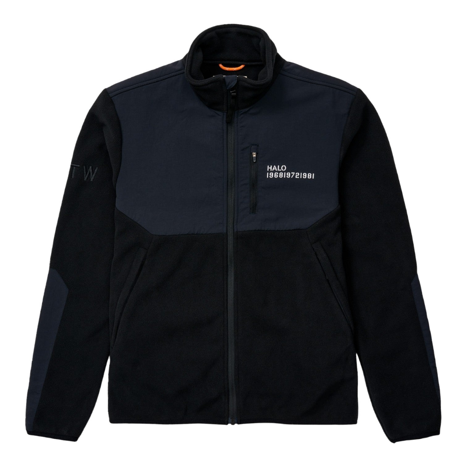 Halo Blocked Zip Fleece Black