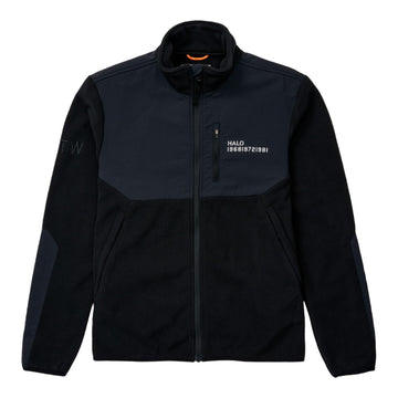Halo Blocked Zip Fleece Black