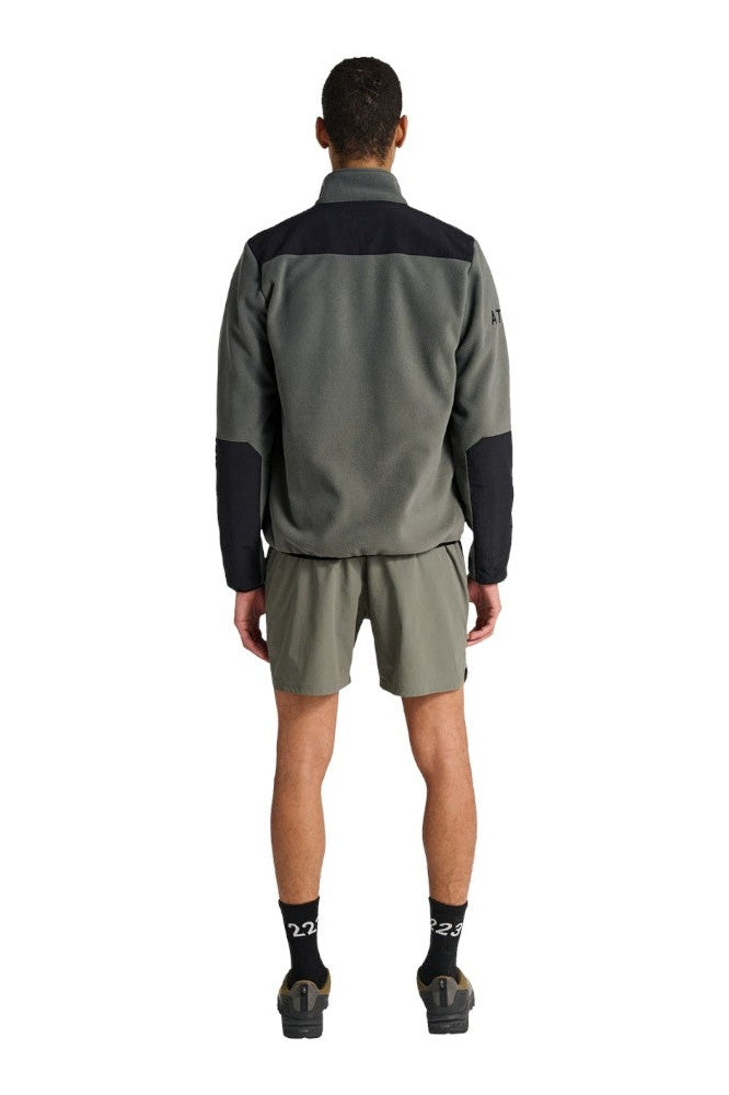 Halo Blocked Zip Fleece Gunmetal