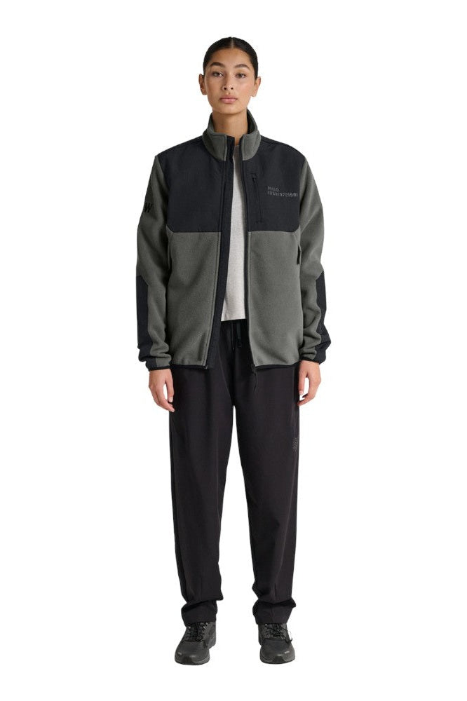 Halo Blocked Zip Fleece Gunmetal
