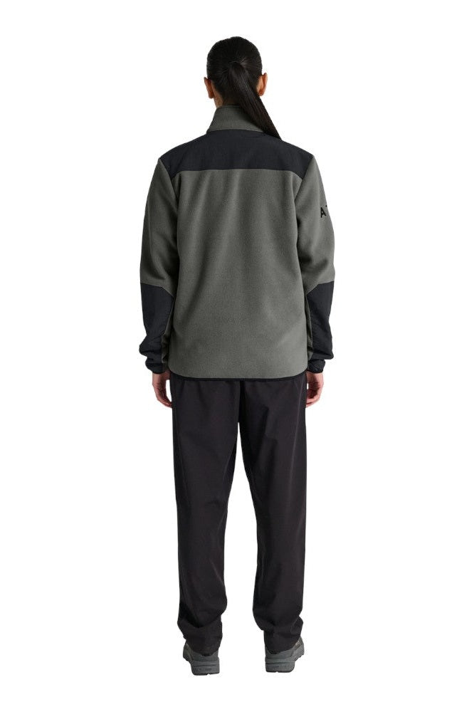 Halo Blocked Zip Fleece Gunmetal