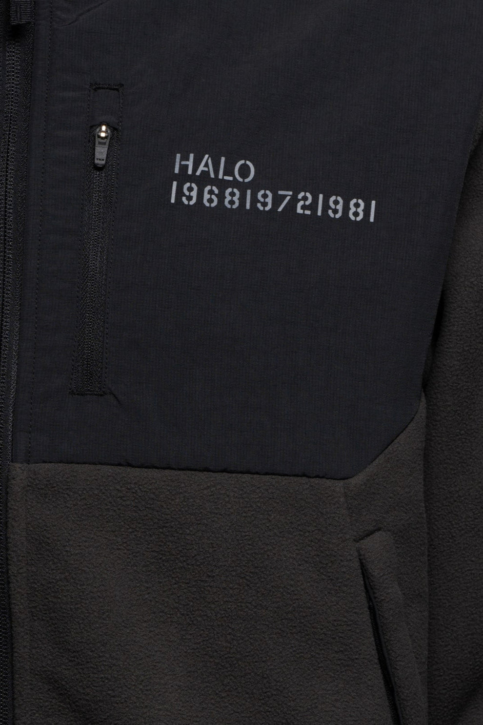 Halo Blocked Zip Fleece Raven