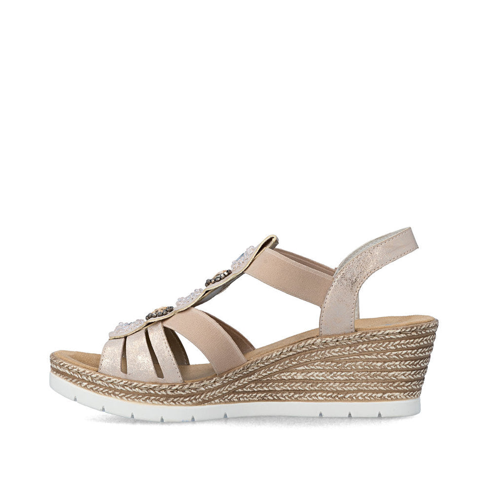 Rieker W Sandaler Pink - 619B2-31