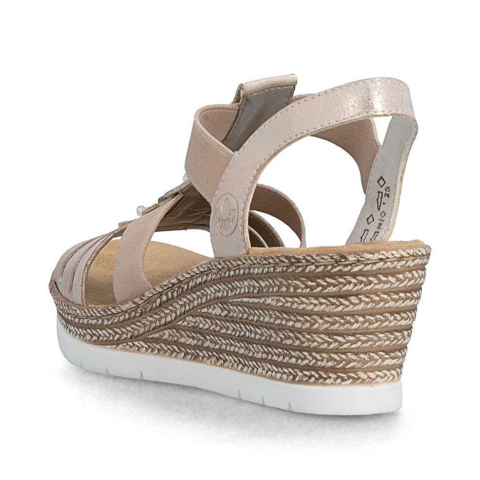 Rieker W Sandaler Pink - 619B2-31